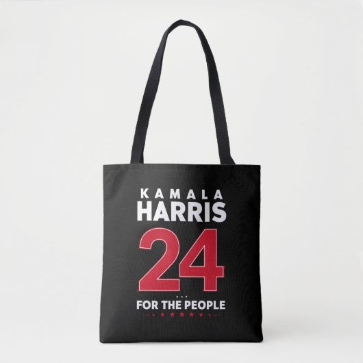 Präsidentin 47 Kamala Harris 2024 Unterstützung Fr Tasche (Vorderseite)