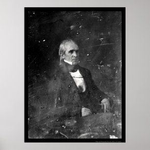 Präsidentjames polk Daguerreotype 1849 Poster