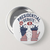 Präsidentschaftsdebatte Button (Vorne & Hinten)
