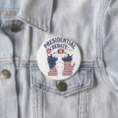 Präsidentschaftsdebatte Button (Beispiel)