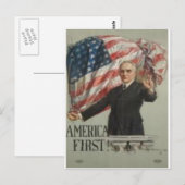 Präsidentschaftskampagne 1920 postkarte (Vorne/Hinten)