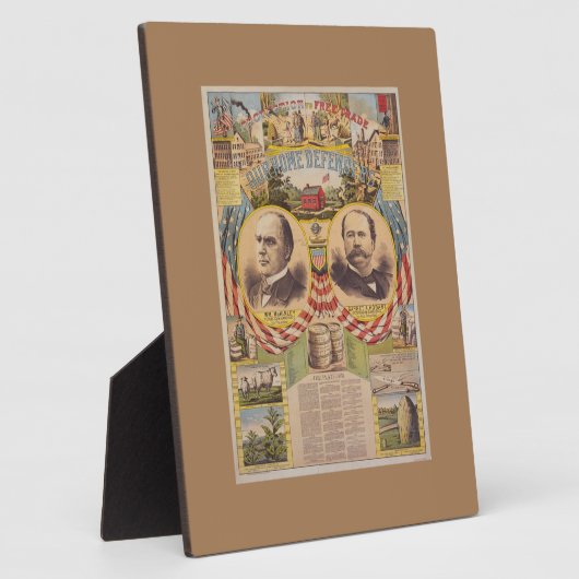 Präsidentschaftskampagne für das Vintage republika Fotoplatte (Seite)