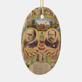 Präsidentschaftskampagne für das Vintage republika Keramik Ornament (Rechts)