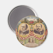 Präsidentschaftskampagne für das Vintage republika Magnet (Vorderseite/Rückseite)