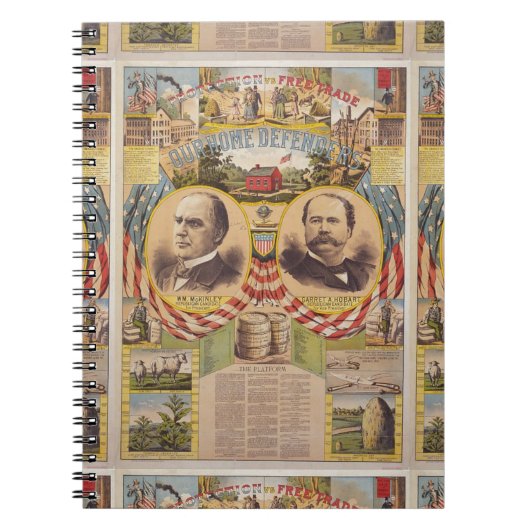 Präsidentschaftskampagne für das Vintage republika Notizblock (Vorderseite)