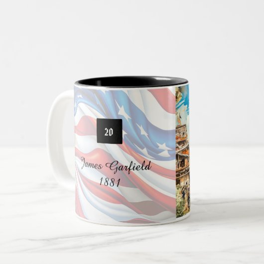 Präsidentschaftskollektion Zweifarbige Tasse (Vorderseite Links)