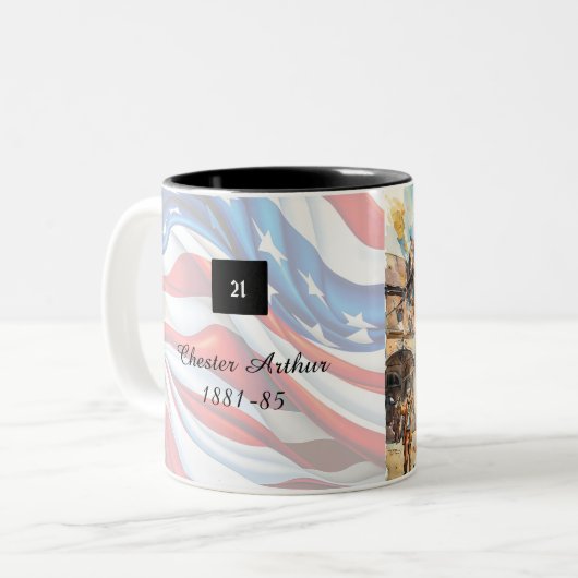 Präsidentschaftskollektion Zweifarbige Tasse (Vorderseite Links)