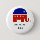 Präsidentschaftsschaltfläche von Tim Scott Republi Button (Vorderseite)