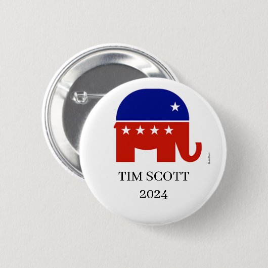 Präsidentschaftsschaltfläche von Tim Scott Republi Button (Vorne & Hinten)