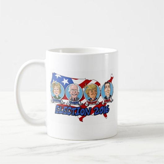 Präsidentschaftswahl 2016 kaffeetasse (Links)