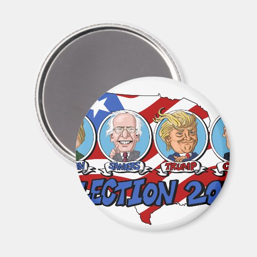 Präsidentschaftswahl 2016 magnet (Vorderseite/Rückseite)