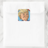 Präsidentschaftswahl 2016 quadratischer aufkleber (Tasche)