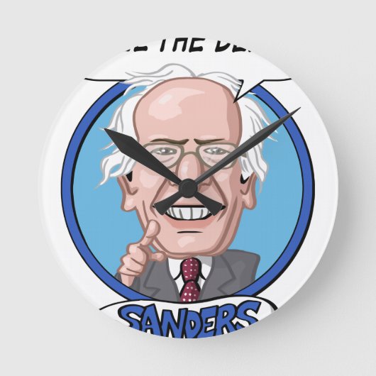 Präsidentschaftswahl 2016 runde wanduhr (Vorderseite)