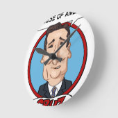 Präsidentschaftswahl 2016 runde wanduhr (Winkel)