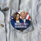 Präsidentschaftswahl 2020 in Biden und Harris Button (Beispiel)