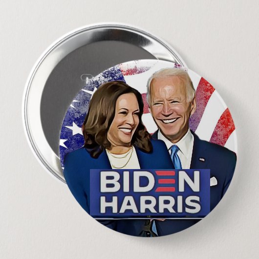Präsidentschaftswahl 2020 in Biden und Harris Button (Vorne & Hinten)