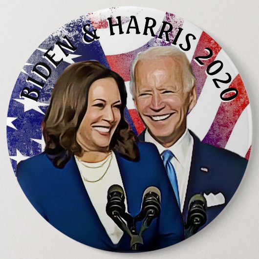 Präsidentschaftswahl 2020 in Biden und Harris Button (Vorderseite)