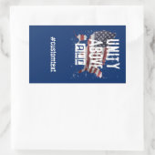 Präsidentschaftswahl 2024 rechteckiger aufkleber (Tasche)