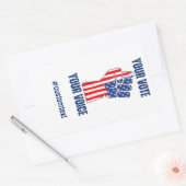 Präsidentschaftswahl 2024 rechteckiger aufkleber (Umschlag)