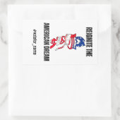 Präsidentschaftswahl 2024 rechteckiger aufkleber (Tasche)