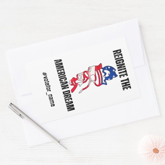 Präsidentschaftswahl 2024 rechteckiger aufkleber (Umschlag)