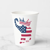 Präsidentschaftswahl 2024 Republikanischer Wahlsie Pappbecher (Vorderseite)