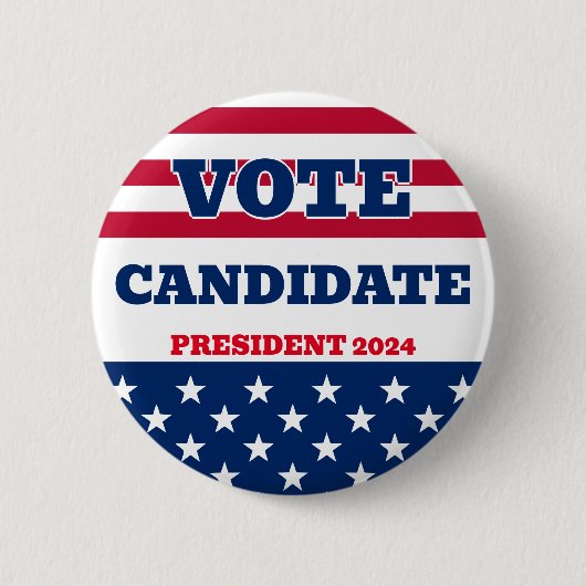 Präsidentschaftswahl Button (Vorderseite)