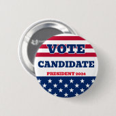 Präsidentschaftswahl Button (Vorne & Hinten)