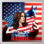 Präsidentschaftswahl HARRIS WALZ 2024 Poster (Vorne)