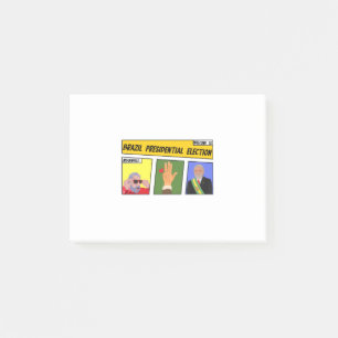 Präsidentschaftswahl in Brasilien Post-it Klebezettel