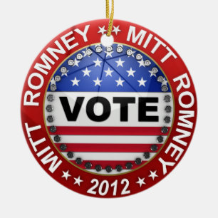 Präsidentschaftswahl Mitt Romney 2012 Keramik Ornament