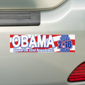 Präsidentschaftswahl Obama 2016 Autoaufkleber (Auf Auto)