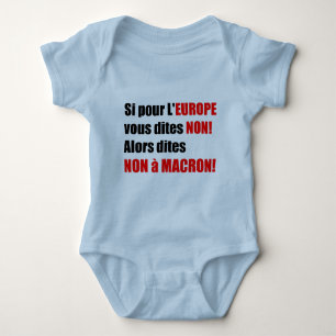 Präsidentschaftswahlen 2017 - Blue Bodysuit Baby Strampler