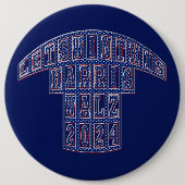 Präsidentschaftswahlen Harris Walz 2024 Button (Vorderseite)