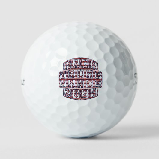 Präsidentschaftswahlen Trump Vance 2024 Golfball (Vorderseite)