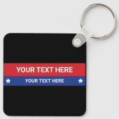 Präsidialwahl 2024 - Politisches Thema anpassen Schlüsselanhänger (Rückseite)