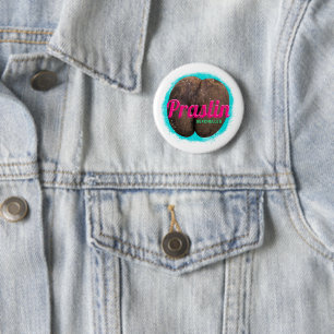 Praslin Seychellen Indischer Ozean Vintage-Souveni Button