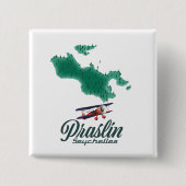 Praslin Seychellen Karte Button (Vorderseite)