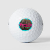 Praslin Seychelles Indischer Ozean Vintag Souvenir Golfball (Vorderseite)