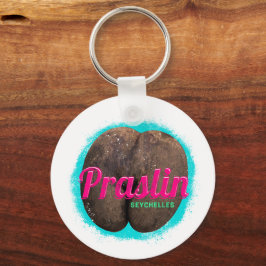 Praslin Seychelles Indischer Ozean Vintag Souvenir Schlüsselanhänger