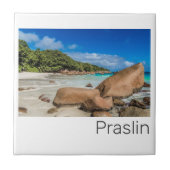 Praslin Seychelles Island Anse Lazio Beach Geschen Fliese (Vorderseite)