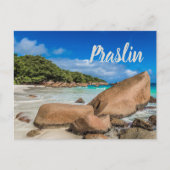 Praslin Seychelles Island Anse Lazio Beach Geschen Postkarte (Vorderseite)