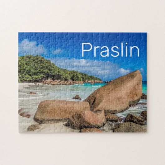 Praslin Seychelles Island Anse Lazio Beach Geschen Puzzle (Horizontal)