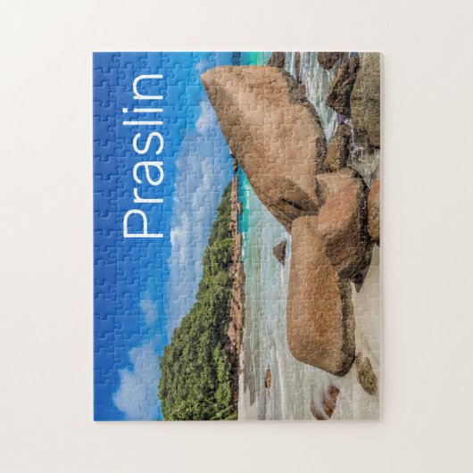 Praslin Seychelles Island Anse Lazio Beach Geschen Puzzle (Vertikal)