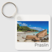 Praslin Seychelles Island Anse Lazio Beach Geschen Schlüsselanhänger (Vorderseite)