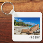 Praslin Seychelles Island Anse Lazio Beach Geschen Schlüsselanhänger (Vorderseite)