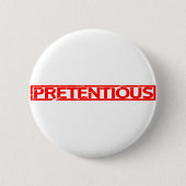 Prätensive Briefmarke Button (Vorderseite)
