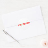 Prätensive Briefmarke Runder Aufkleber (Umschlag)