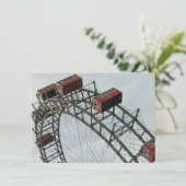 Prater Ferris wheel, Vienna, Austria card (Stehend Vorderseite)