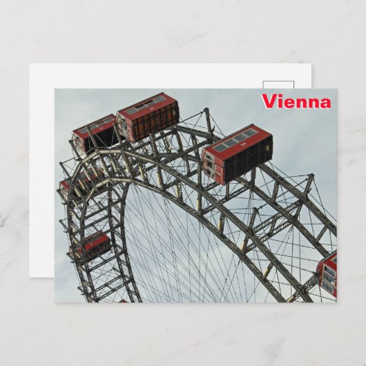 Prater Ferris wheel, Wien, Österreich Postkarte (Vorne/Hinten)